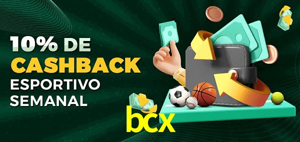10% de bônus de cashback na bcx